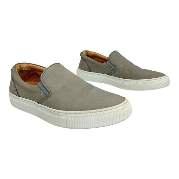 Greats Brooklyn Womens Size 6 Gray Slip On Leather Sneakers - Picture 1 of 8